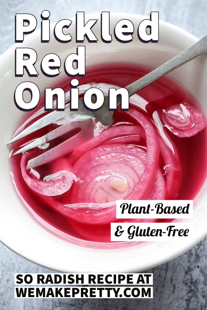Pinterest Image for Pickled Red Onions